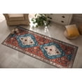 thumbnail image 4 of CAMILSON Oriental Retro Persian Traditional Vintage Distressed Non-Shedding Indoor Area Rug(4001-Red 2x7), 4 of 10