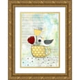 thumbnail image 1 of Ogren, Sarah 14x18 Gold Ornate Wood Framed with Double Matting Museum Art Print Titled - Bird on a Yellow Cup, 1 of 4