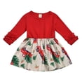 thumbnail image 3 of Robe de Noël à Manches Longues pour Bébé Fille, Robe de Noël Princess avec Cerfs, 3 of 4