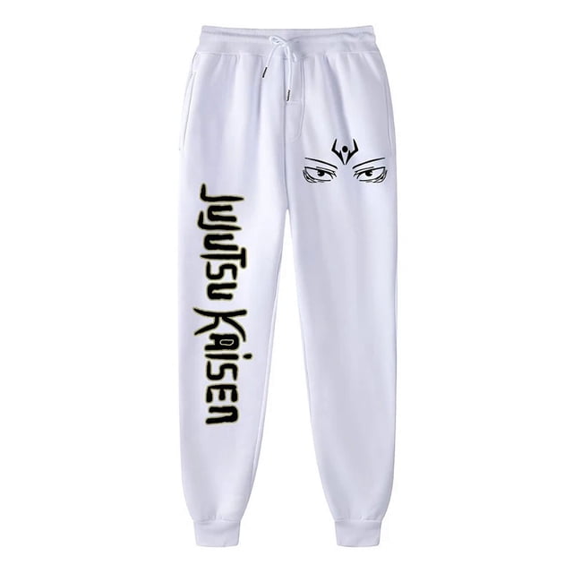 Pantalones de chándal con estampado de Anime para hombre, pantalones deportivos para correr, gimnasio, pantalones informales con forro polar y bolsillos, disfraz de Cosplay