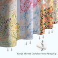 thumbnail image 6 of Pioneer Flower Floral Print Pattern Shower Curtain 36"x72" ,Bathroom Decorative Shower Curtains Set with 12 Hooks,Modern Waterproof Washable Shower Curtain, 6 of 6