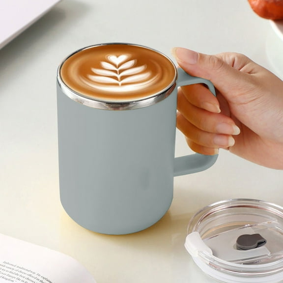 Leodye 504ml Stainless Steel Coffee Mug, Double-Wall Vacuum Travel Tumbler, Shatterproof for Camping, office, and Outdoor - Durable, Perfect for Hot and Cold Drinks