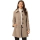 thumbnail image 1 of Abrigo de invierno para mujer Allegra K Cuello de piel sintética Marrón Claro XS, 1 of 6