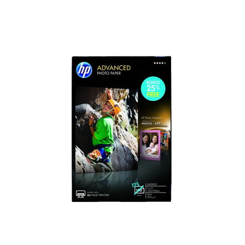 HP Advanced 4" x 6" Photo Paper with 25 Percent More