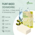thumbnail image 5 of Natural Non-Toxic Dish Washing Block Soap - Dyes And Fragrance Free - Vegan Cruelty-Free Eco-Friendly And Zero Waste Dishwashing Handmade Solid Bar Soaps Detergent & Biodegradable, 5 of 6