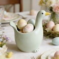 thumbnail image 3 of Easter Decor Bird Shaped Easter Egg Holder Set, Cute Easter Egg Tray Cup and Bowl Decor, Minimalist Modern Home Ornament, Sturdy Tabletop Accent for Holiday and Daily Use on Dining, Green, 3 of 6
