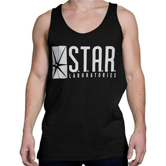 Flash tankflshstrblkS Flash Star Labs Black Mens Tank Top - Small