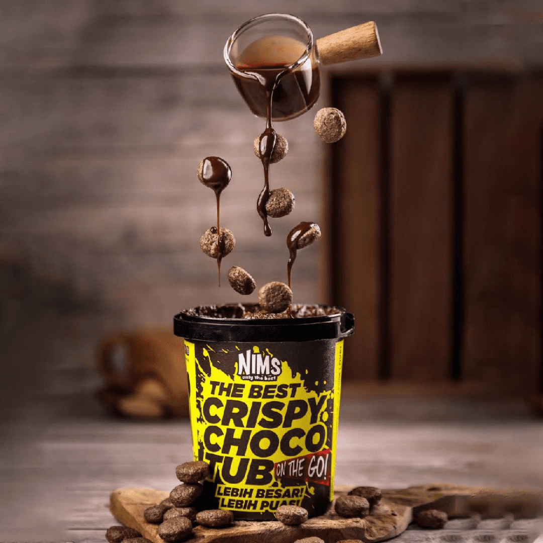 NIMS Crispy Choco Tub – Coco Krisp, Crunchy Milk Chocolate Cereal Snack, Fun, Sweet & Delicious, 250g