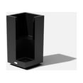thumbnail image 3 of Veradek Block Series Pedestal Short Plastic Planter - Black, 3 of 10