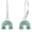 06-Rainbow Clover, variant on Shamrock Earrings 925 Sterling Silver Green Hat Clover Earrings Irish Green Clover Dangle Earring St Patricks Day Gifts Jewerlry for Women