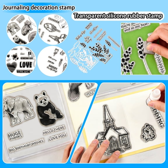 Stamps and Dies Set for Card Making – 2026-2027 Clear Stamps with Cutting Dies for Scrapbooking, DIY Crafts, Journaling, Greeting Cards – Compatible with Most Die Cutting Machines