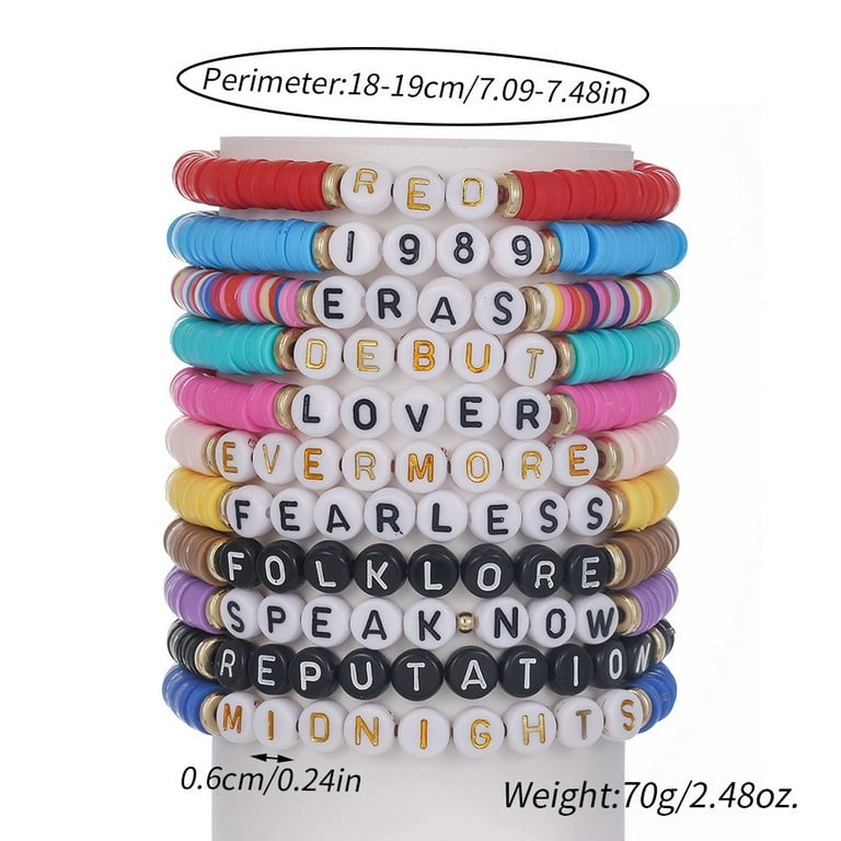 Taylor Swift Merch  11PCS Inspiration Bracelet Music Bracelet Age