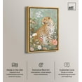 thumbnail image 2 of Leopard Spring Canvas Vintage Animal Art by Art Remedy, Gold Frame, 24" x 36", 2 of 7
