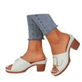 thumbnail image 3 of Chaussons pour Femmes Décontractés Quotidiens Chaussons Compensés pour Femmes Chaussons pour Femmes Chaussures à Talon Compensé Ouverts Mignons Chaussons pour Femmes Chaussons de Ballet pour Femmes Confortables au Design Micro-Ondes, 3 of 6