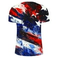 thumbnail image 6 of UVEASISHA American Flag T Shirts for Men 4th of July Short Sleeve T-Shirt Big and Tall Casual Crewneck Patriotic Graphic Tees Independence Day Funny Shirt Multicolor L, 6 of 6