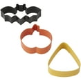 thumbnail image 4 of Wilton Jack-O-Lantern, Bat and Candy Corn Cookie Cutter Set, 3-Piece, 4 of 4