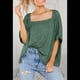thumbnail image 5 of Camiseta Holgada Informal de Verano para Mujer, de Corta, Básica, para Entrenamiento y Gimnasio. Verde XXL, 5 of 8