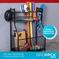 thumbnail image 2 of BirdRock Home Sports Equipment Ball Storage Rack for Garage - 4 Hooks, 2 of 8