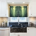 thumbnail image 6 of Green Forest Kitchen Curtains Tier Set 27x24 Inch 2 Panels Semi Sheer Light Filtering Privacy UV Protection, 6 of 8