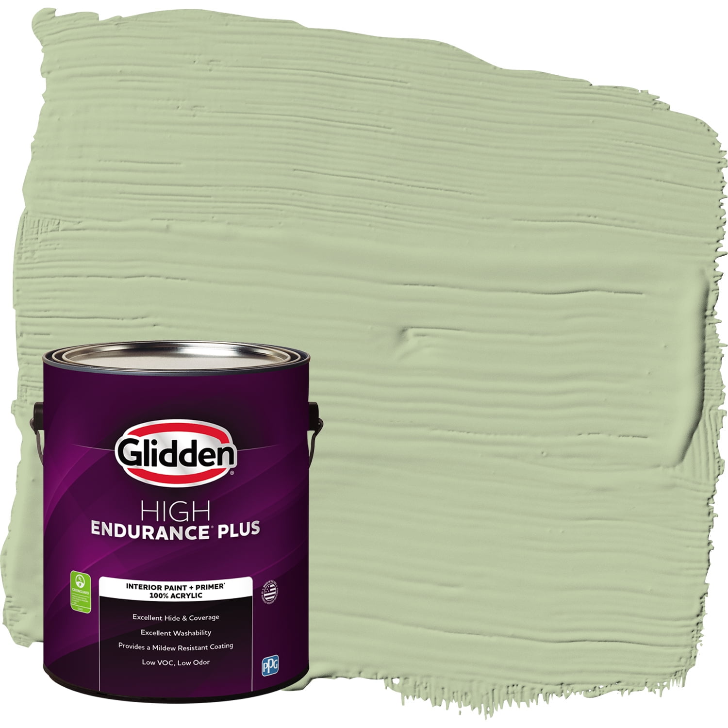 Glidden HEP Interior Paint + Primer Quaking Grass, SemiGloss, 1 Gallon