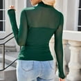 thumbnail image 2 of Juslio Blouses for Womens Shirts 3/4 Sleeve Button Tops V Neck Casual Blouses Green XXL, 2 of 4
