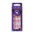 thumbnail image 3 of (3 pack) KISS imPRESS No Glue Needed Press On Nails, Design, Magic Night, Purple, Short Squoval, 30 Count, 3 of 11