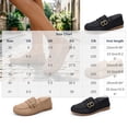 thumbnail image 3 of Driving Loafers for Women Business Casual Shoes Comfortable & Lightweight Penny Loafers Slip On Work Flats Coffee 8.5(41), 3 of 7
