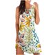 thumbnail image 2 of ICHUANYI Clearance Women Fashion Printed Casual Round-Neck Sleeveless Long Dress(Green, XXL) Ichaunyi WER2023080911973, 2 of 5
