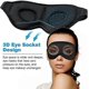 thumbnail image 2 of Máscara para dormir, máscara para dormir opaca para hombres y mujeres, máscara para dormir lavable, máscara para dormir, máscara para ojos con correa ajustable 3D, transpirable y suave, 2 of 3