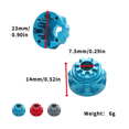 thumbnail image 2 of For 1/ 10 -4 82056-4 Aluminum Alloy Front and Rear Universal Differential Case-Piece TRX4011, Blue, 2 of 6