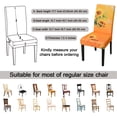thumbnail image 5 of Sunflower Chair Covers for Dining Room Set of 4, High Stretch Removable Washable Parsons Chair Slipcover for Home Party Hotel Wedding Ceremony (Orange,4PCS), 5 of 6