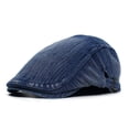 thumbnail image 6 of SikaFu New Cross -Border Hat Men's Beret. Water Washing Denim Hat Winter Plus Velvet Thick Peaked Cap, 6 of 6