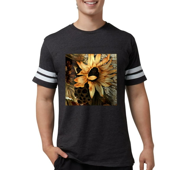 CafePress - Sunflower T Shirt - Mens Football Shirt