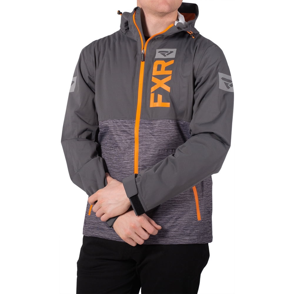 FXR FXR Mens Charcoal/Orange Force DualLaminate Jacket Snowmobile