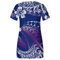 thumbnail image 4 of Blusa informal con estampado de botones y cuello en V de manga corta a la moda para mujer Pompotops  qwe23175, 4 of 4