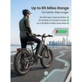 thumbnail image 4 of 26"x4"Fat Tire 2000W Peak Power Electric Bike for Adults - 28MPH, 48V 18Ah (85 Miles Max), All-Terrain Ebike with Full Suspension & 11" Ultra-Comfort Seat - Conquer Snow, Sand & Trails, 4 of 9