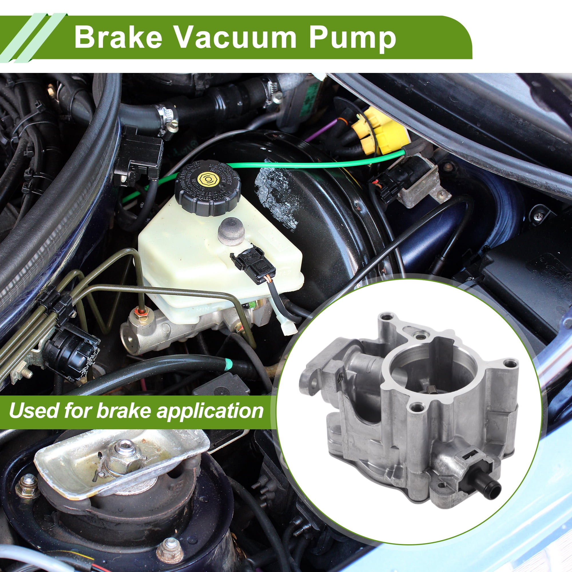 Unique Bargains Brake Vacuum Pump No.06J145100C Engine Vacuum Pump for Audi A4 2010-2016 Aluminum Alloy Silver Tone 1 Pc