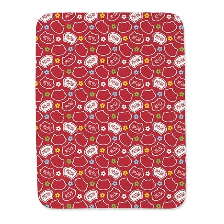 Meow Cat Pattern Blanket -Image by Shutterstock,