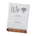 thumbnail image 1 of Tablero de exhibición de WiFi de la pieza central de la muestra de la contraseña de WiFi para el hogar del escritorio de la recepción blanco kusrkot Tablero de exhibición de acrílico, 1 of 8