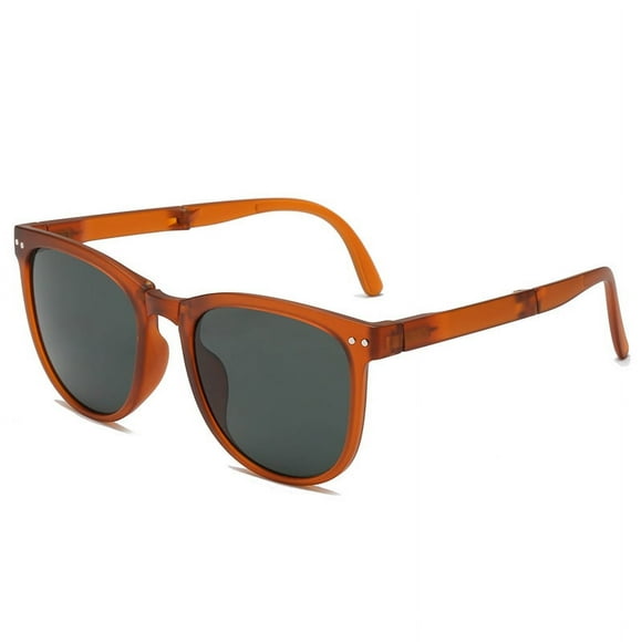 Sunglasses Classic Foldable Style Retro Sun Shades Eye Glasses UV400 Protection Unisex For Men Women Golf Cycling Sports Fishing Travel(Red)