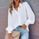 thumbnail image 4 of Blusa de Larga con Botones y Estampado de Farol para Mujer, Estilo Casual, 2025 XL, 4 of 7