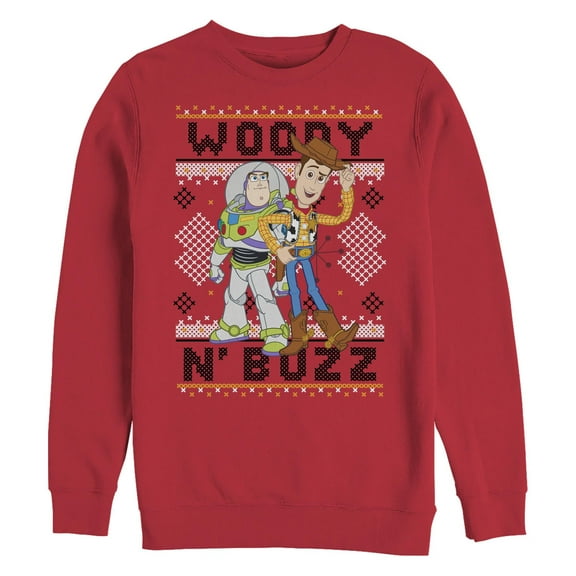 Men's Toy Story Ugly Christmas Woody & Buzz Sweatshirt