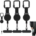thumbnail image 1 of Lanière de Téléphone Rétractable Anti-Vol Extérieure, Support de Téléphone Rétractable Anti-Vol, Support de Lanière Léger avec Clip de Sécurité, Système d'Attache Portable, pour Voyage Randonnée (3 Pcs), 1 of 8