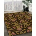 thumbnail image 3 of Ahgly Company Machine Washable Indoor Rectangle Transitional Black Brown Area Rugs, 8' x 12', 3 of 7