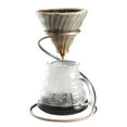 thumbnail image 4 of S-shaped Pour Over Coffee Dripper Stand Iron Filter Cup Holder Coffee Filter Rack (Antique Brass), 4 of 8