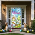 thumbnail image 3 of Easter Door Curtain for Front Door Holiday Decorations, 71 x 35 Inch Large Polyester Fabric Spring Party Supplies with Grommets, Reusable Wall Backdrop for Room Garden Pa, 3 of 6