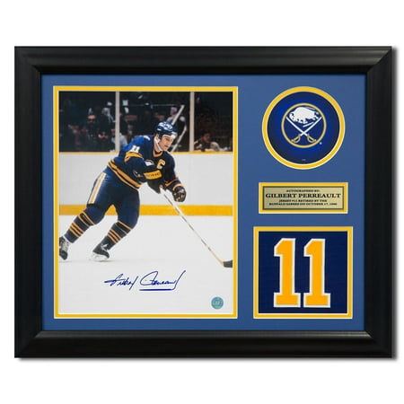 GIL PERREAULT 70'S AUTOGRAPHED SABRES JERSEY