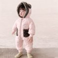 thumbnail image 5 of Busydd Baby Winter Clothes 6 Months-3 Years Winter Warm Fleece Long Sleeve Baby Romper Casual Comfortable Cotton Hooded Zipper Baby Boy's Clothing, 5 of 7