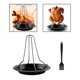 thumbnail image 5 of Estante de parrilla de pavo Estante duradero para de pollo, herramienta desmontable vertical, parrilla de bandeja de material acero inoxidable de piezaza, para , Camping, , B Fanmusic Estante de parrilla de pavo, 5 of 7