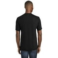 thumbnail image 2 of Port Co Adult Male Men Plain Short Sleeves T-Shirt Jet Black 3X-Large, 2 of 4